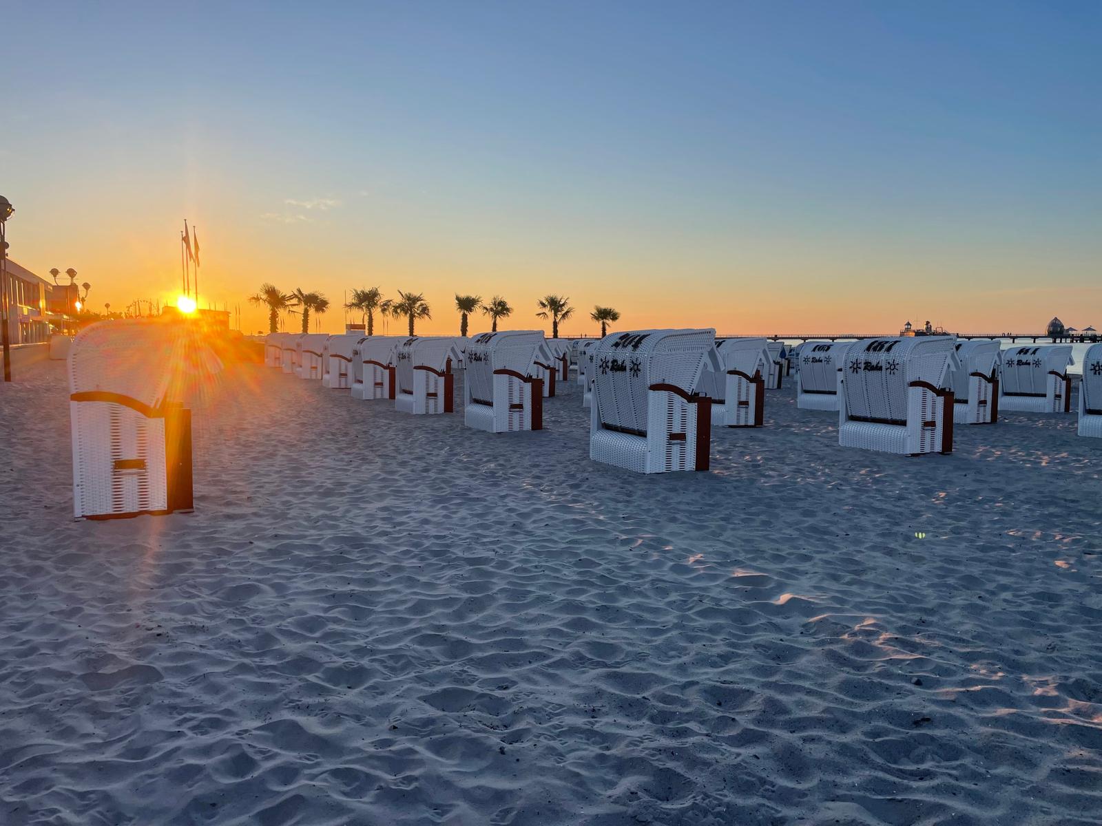 Strandkorbvermietung in Grömitz - Blick auf die Ostsee