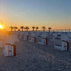 Strandkorbaufstellung